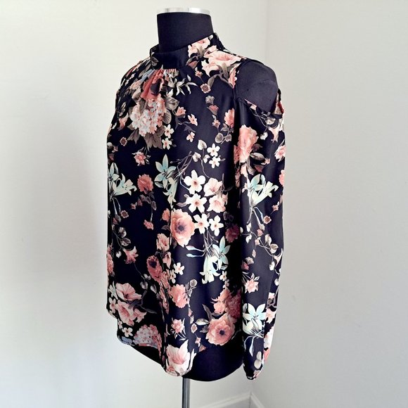 Sienna Sky Tops - Sienna Sky Women Floral Top Long Sleeve Size M Off Shoulder